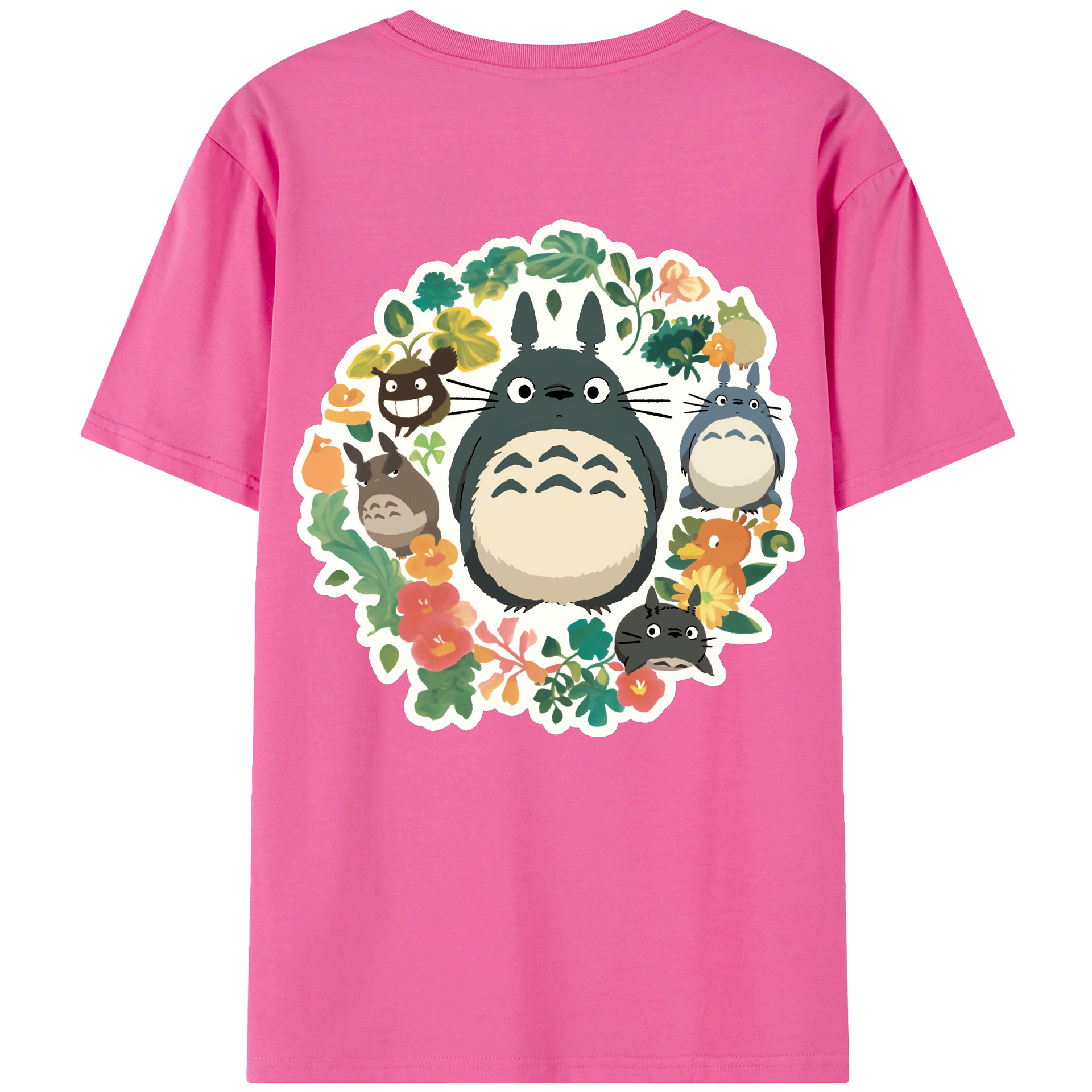（画像用） となりのトトロ 草壁メイ 草壁サツキ My Neighbor Totoro Satsuki Kusakabe Mei Kusakabe レディース半袖Tシャツ(バックプリント)